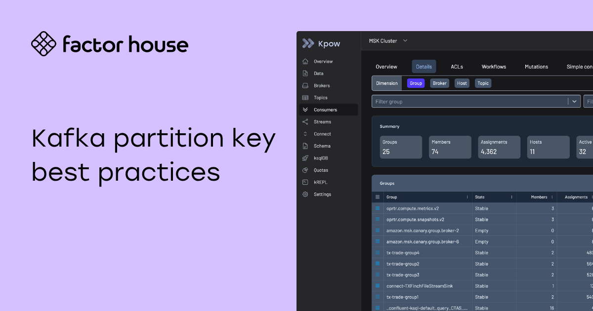 Kafka partition key best practices